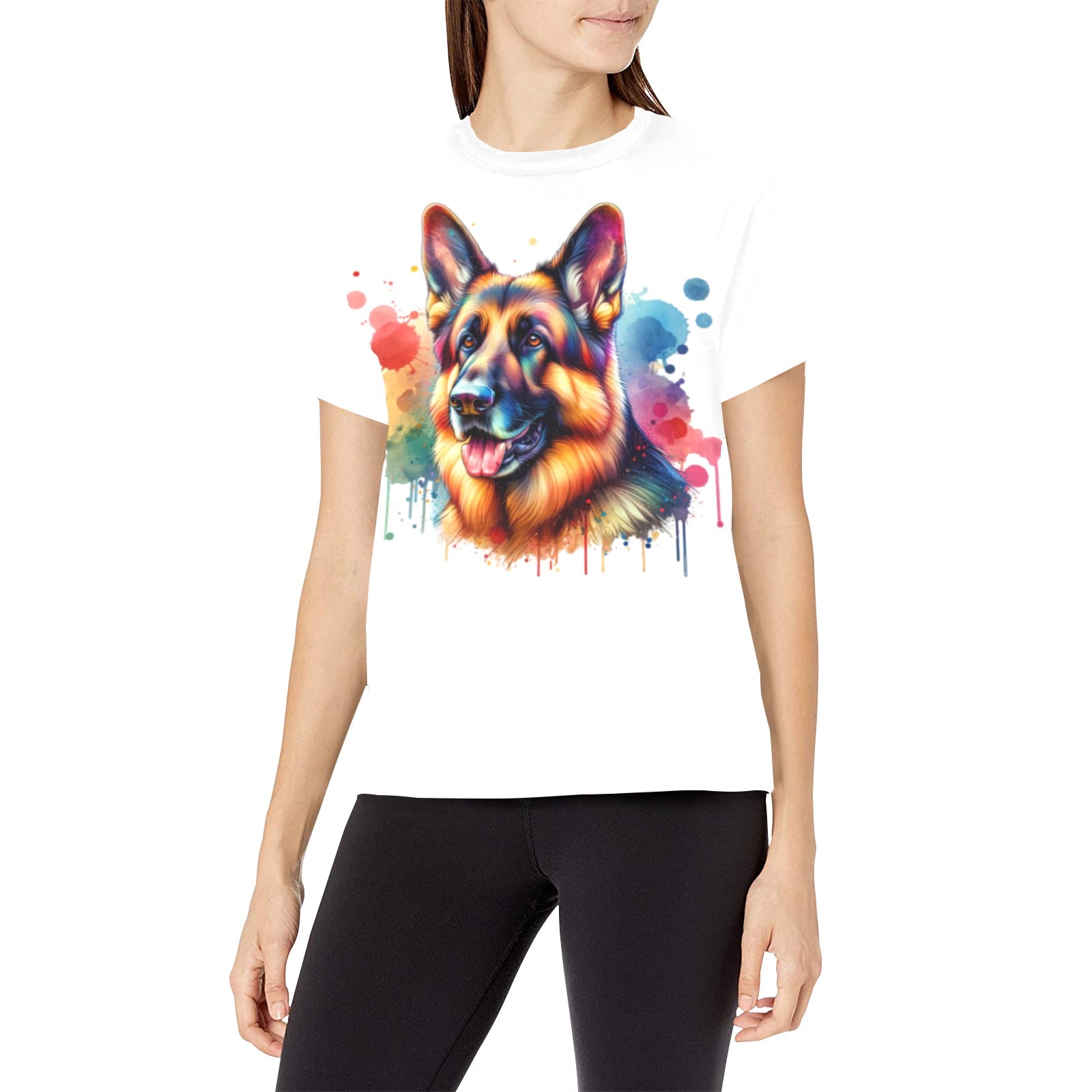 German Shepherd Shirt - Watercolor