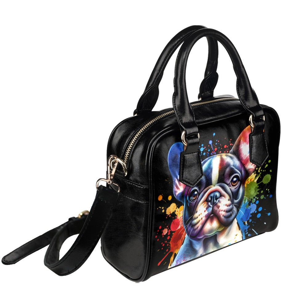 French Bulldog Shoulder Bag - Watercolor