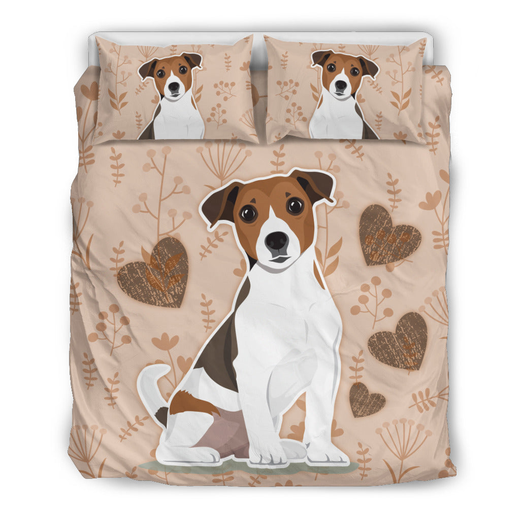 Jack Russell Bedding Set - Hearts