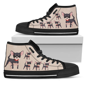 Cartoon Brown Chihuahua Shoes