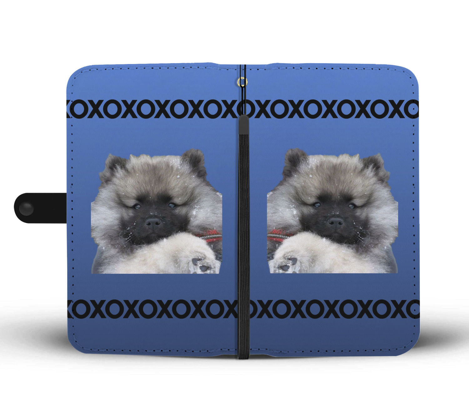 Keeshond Puppy Phone Case Wallet
