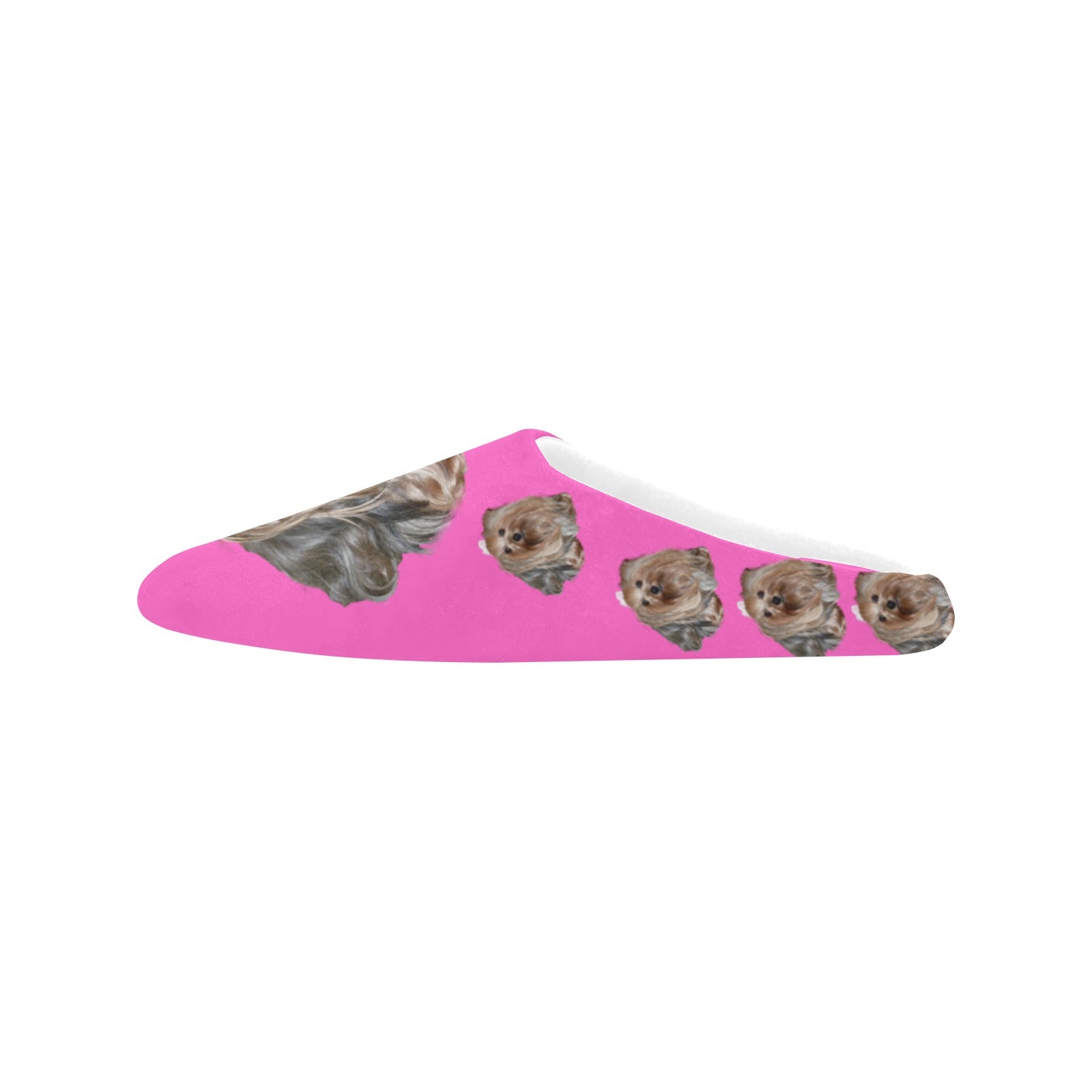 Nicole's Yorkie Slippers - Pink All