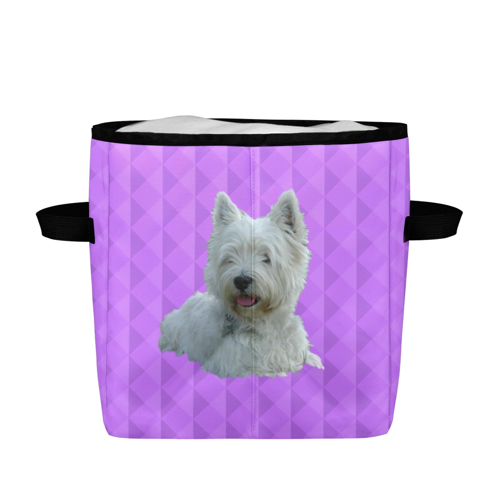 Westie Storage Basket - Purple
