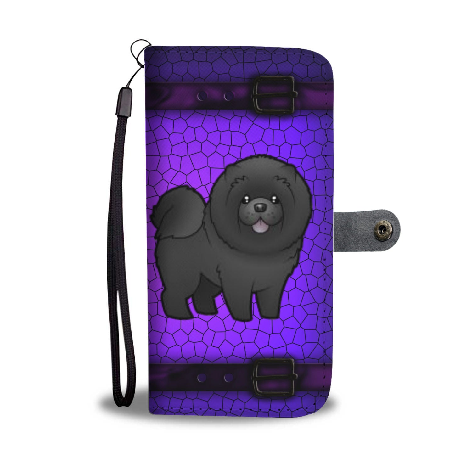 Chow Chow Phone Case Wallet - Black
