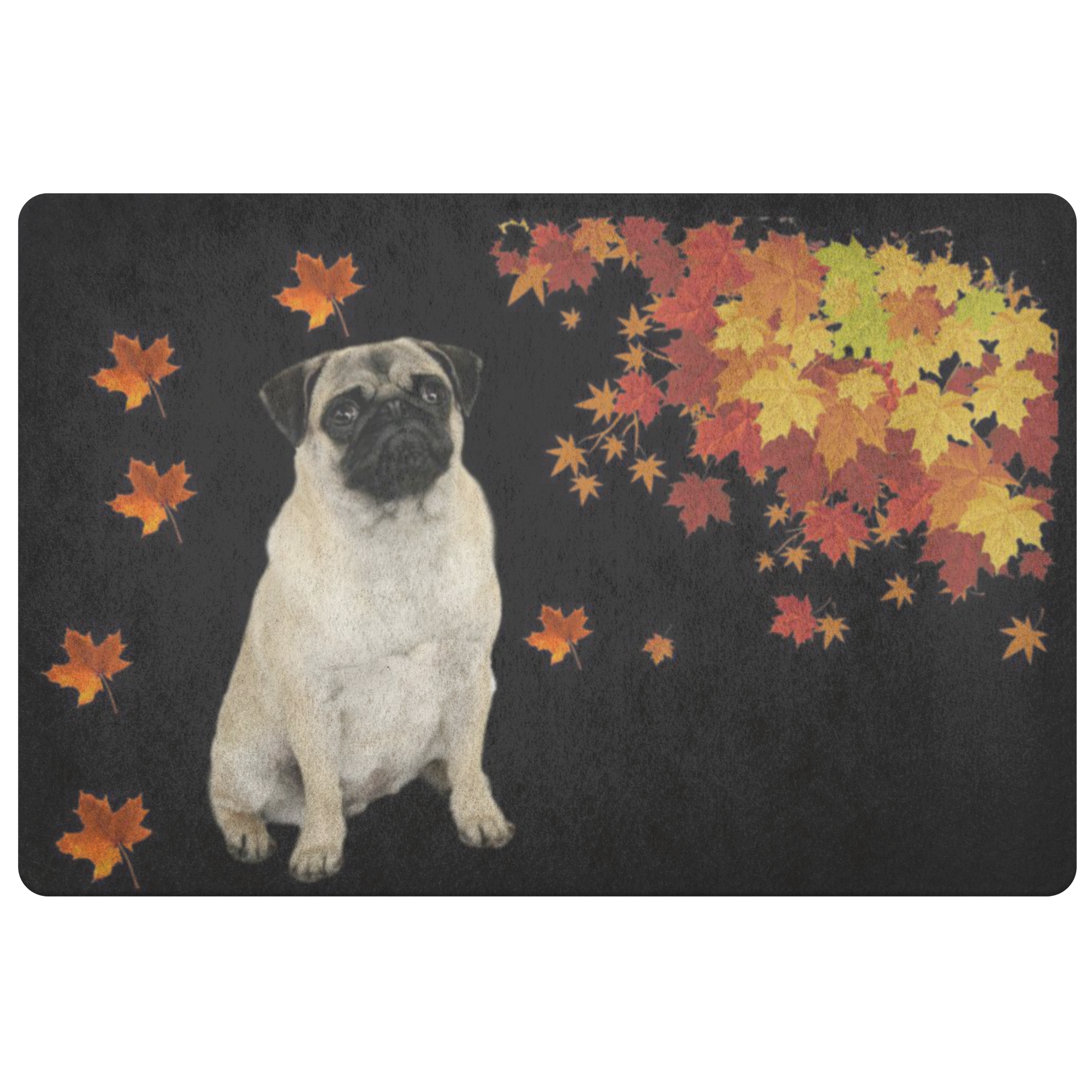Pug Doormat -Fall