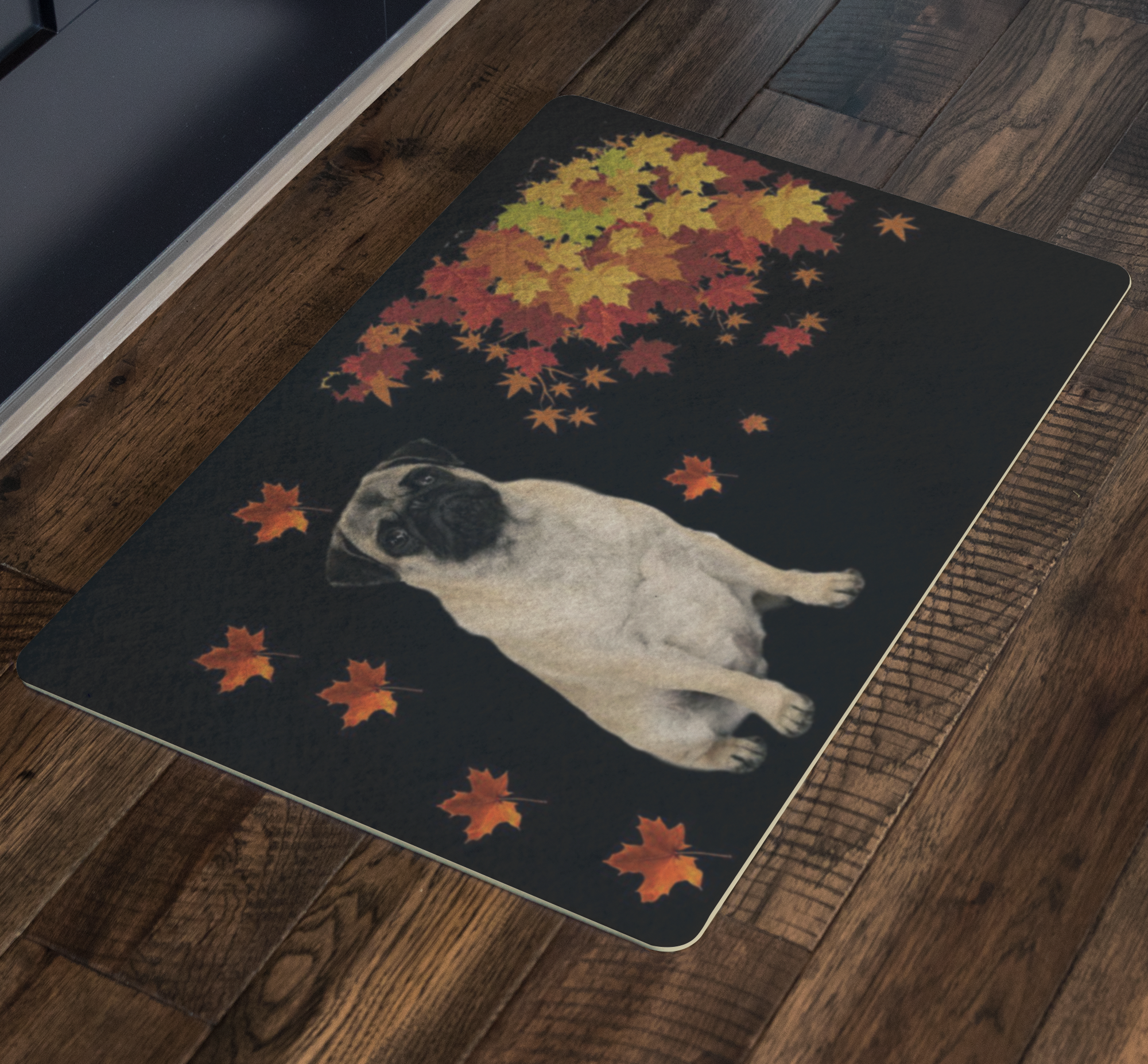 Pug Doormat -Fall