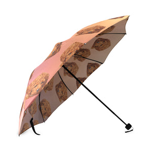 Toy Poodle Umbrella - Red-brown