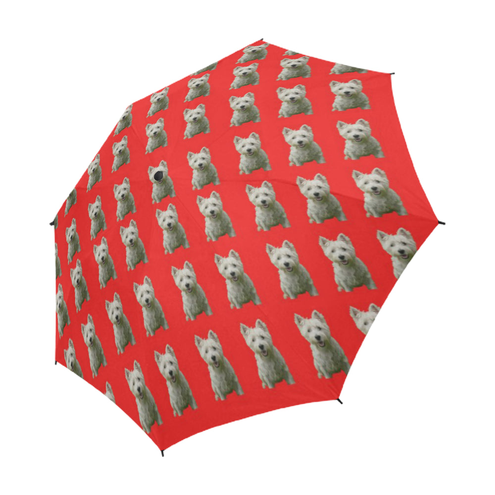 Westie Umbrella - Red