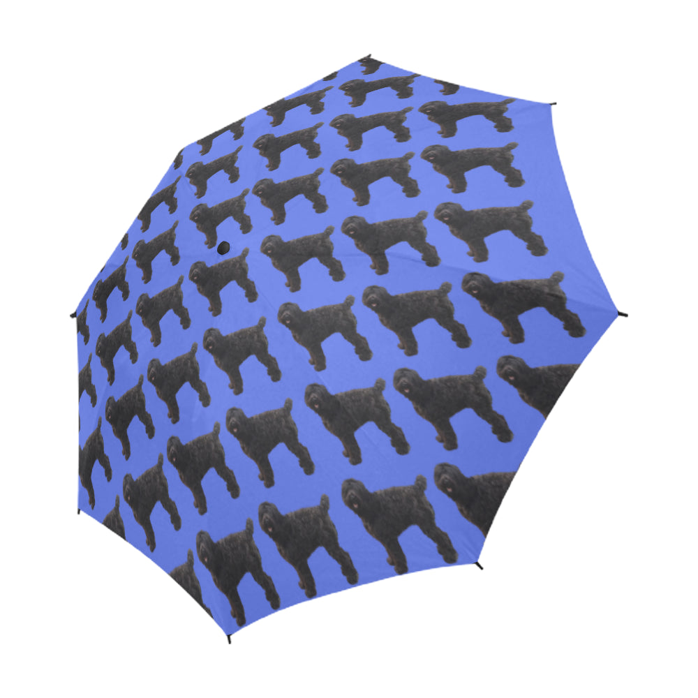 Black Russian Terrier Umbrella - Semi Automatic