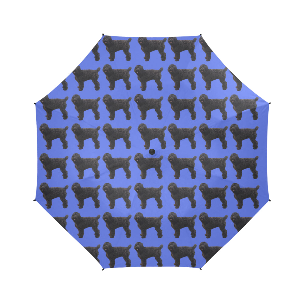 Black Russian Terrier Umbrella - Semi Automatic