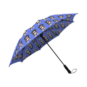Bernedoodle Umbrella - Blue