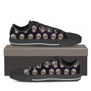SKULL CANVAS SHOES