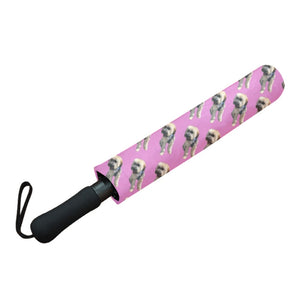 Wheaten Terrier Umbrella - Pink