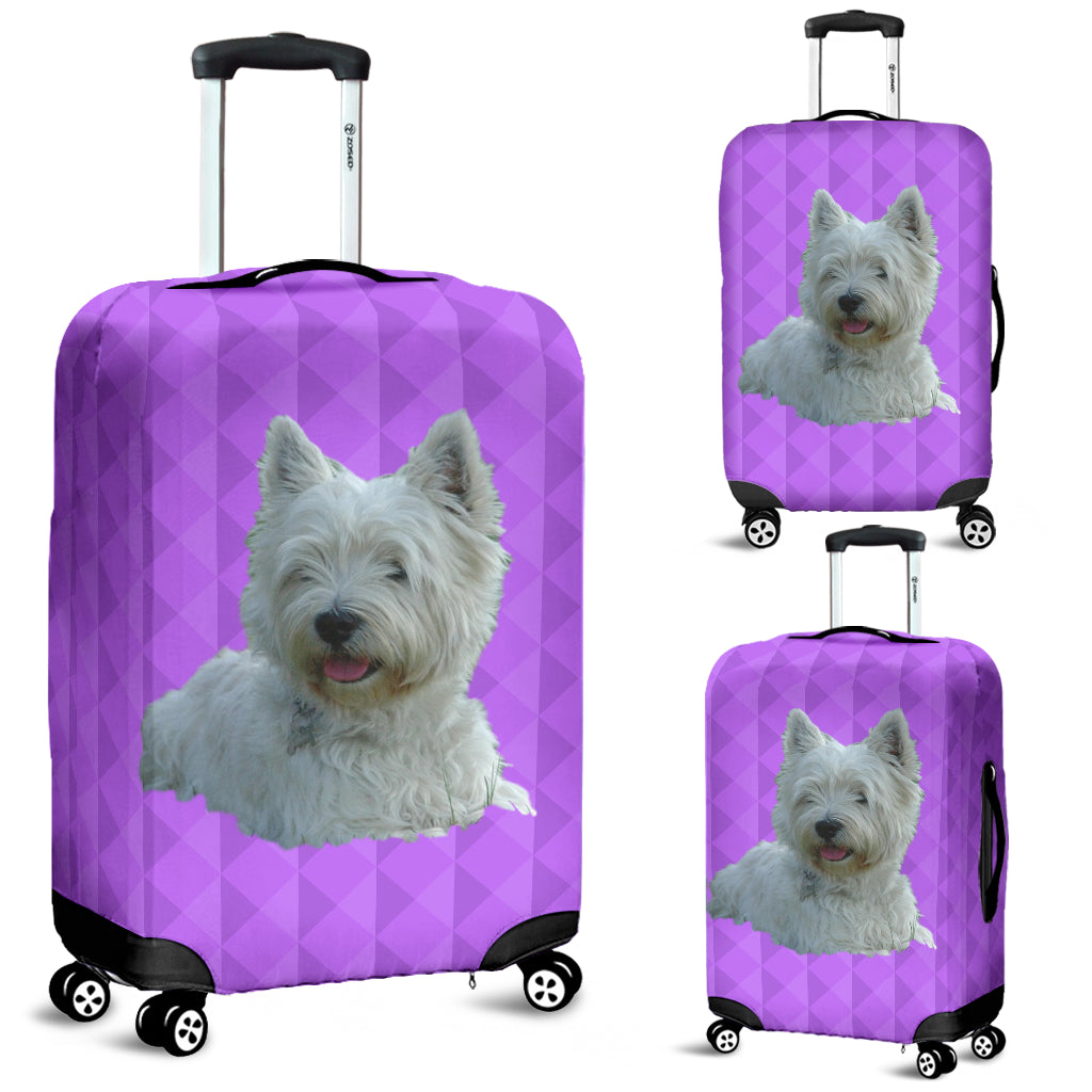 Westie Luggage Cover