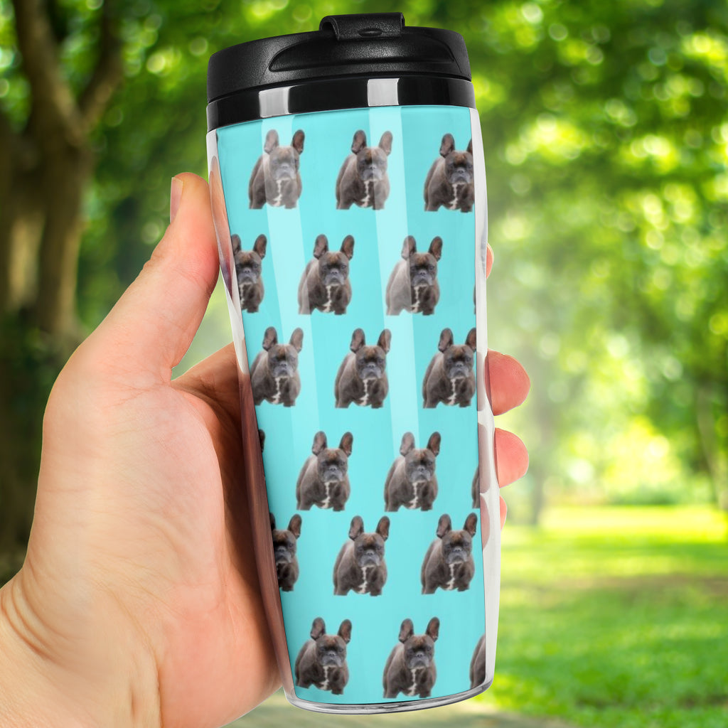 French Bulldog Reusable Coffee Cup - Brindle