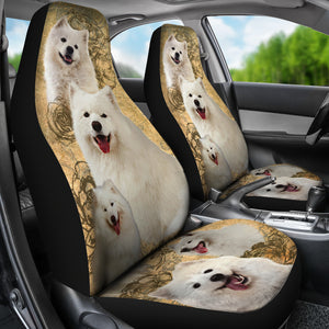 Samoyed Car Seat Covers - Tan (Set of 2)
