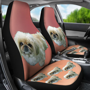 Pekingese Car Seat Cover (Set of 2)