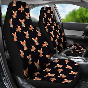 Chihuahua Cartoon Car Seat Cover (Set of 2)
