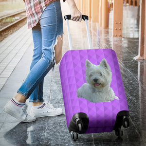 Westie Luggage Cover