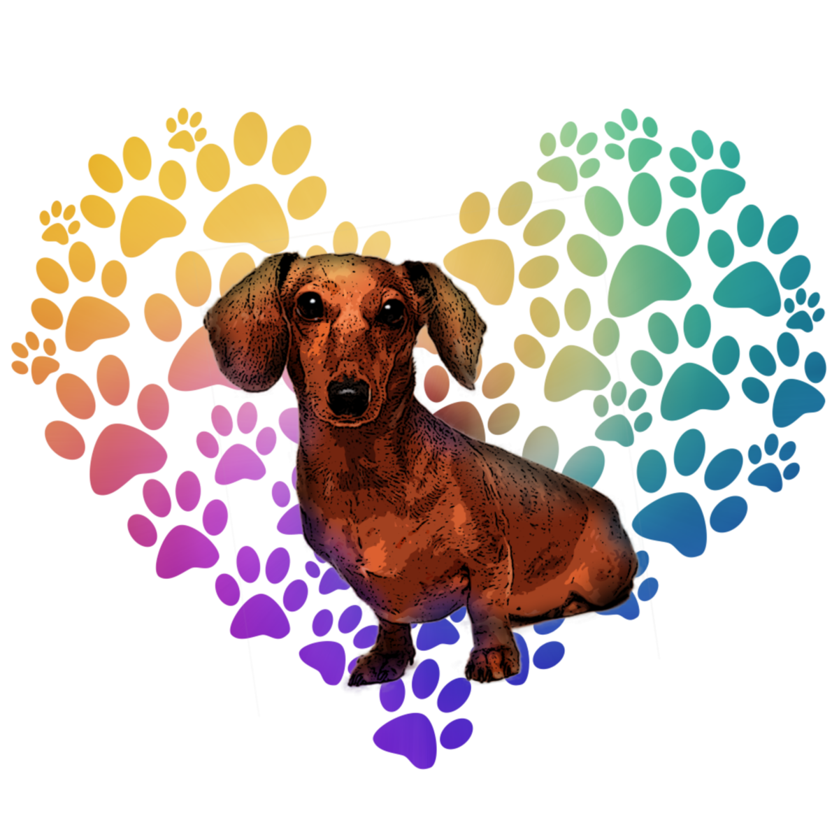 Heart Dachshund