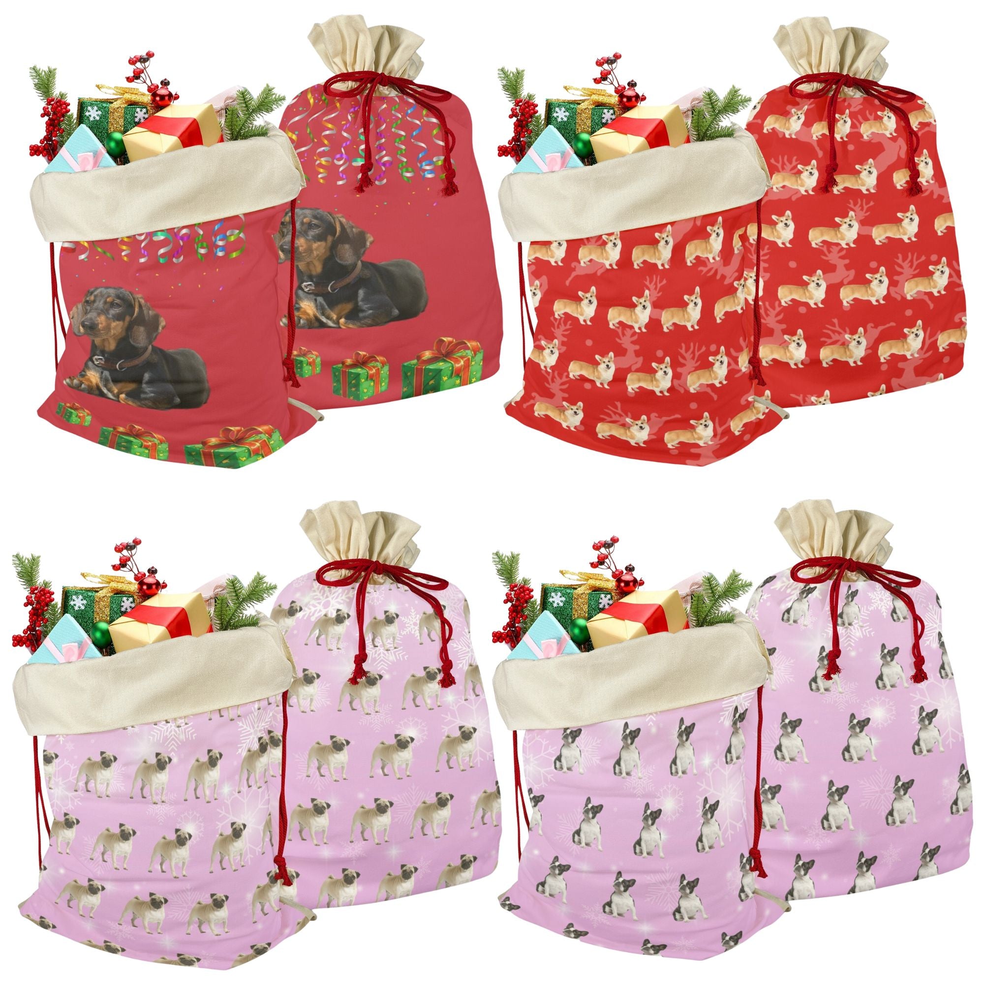 Holiday Drawstring Bags