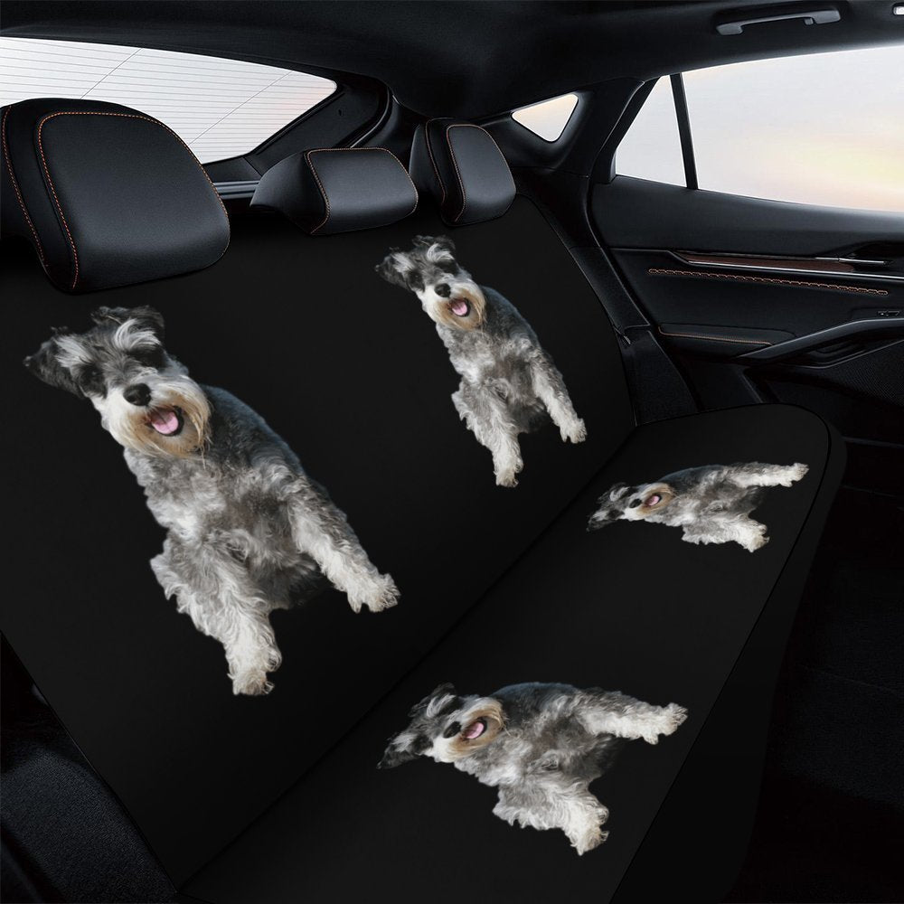 Schnauzer Rear Car Seat Cover