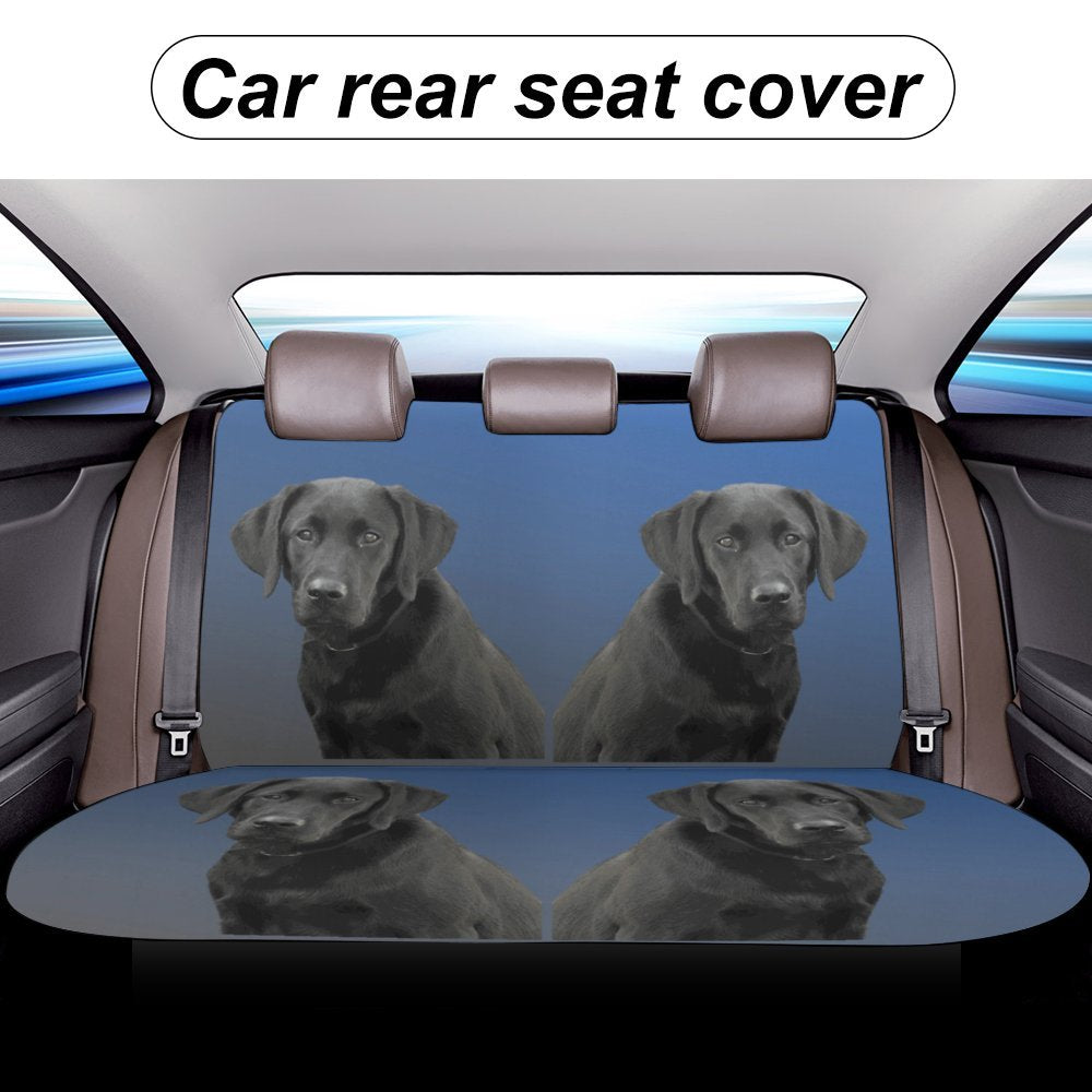 Black Lab Rear Car seat cover