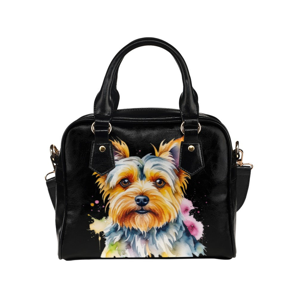 Yorkie Shoulder Bag - Watercolor