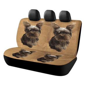 Yorkie Puppy Rear Car Seat Cover