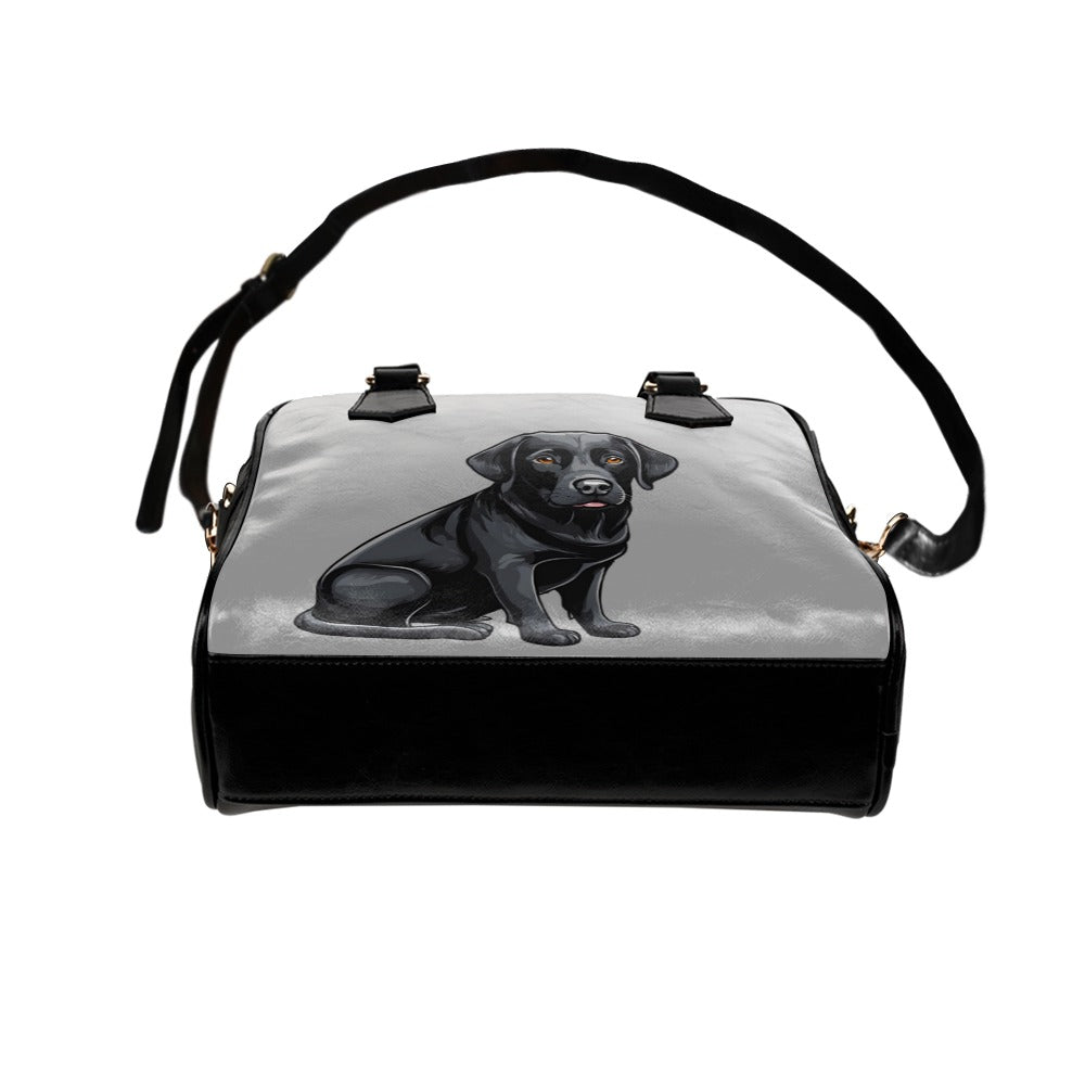 Black Labrador Shoulder Bag - Cartoon