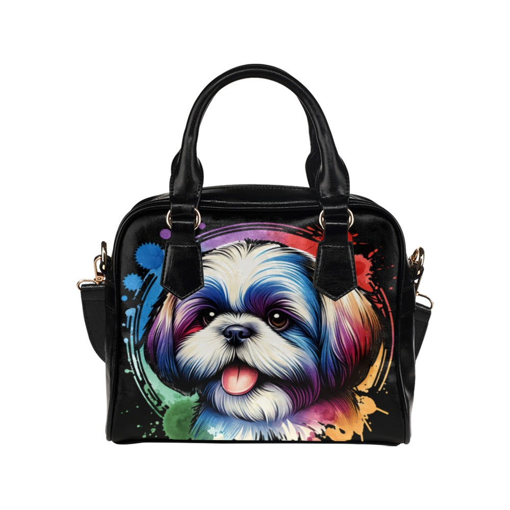 Shih Tzu Shoulder Bag - Watercolor