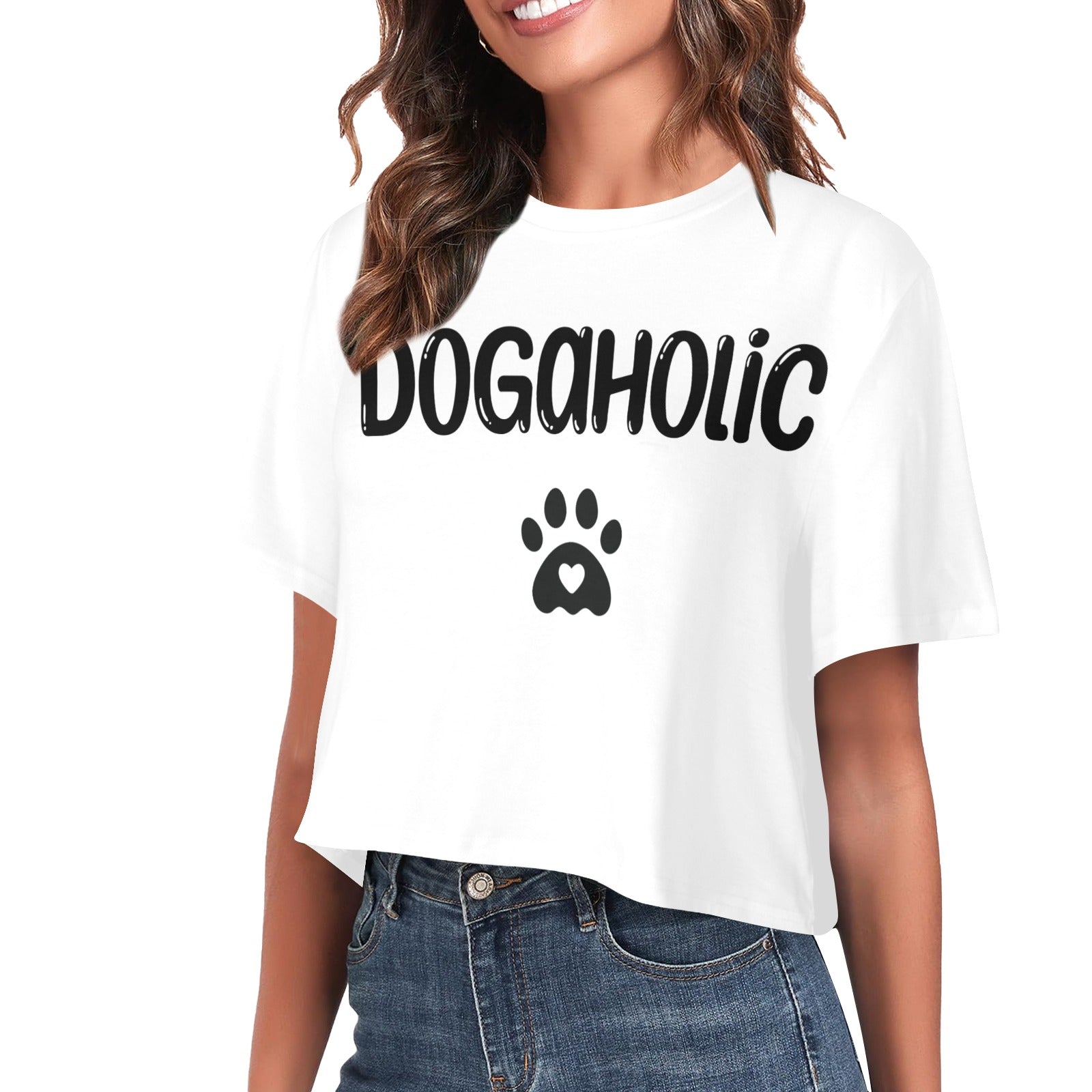 Dogaholic Cropped Shirt