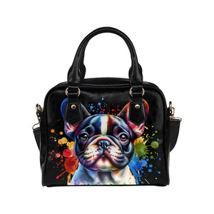French Bulldog Shoulder Bag - Watercolor