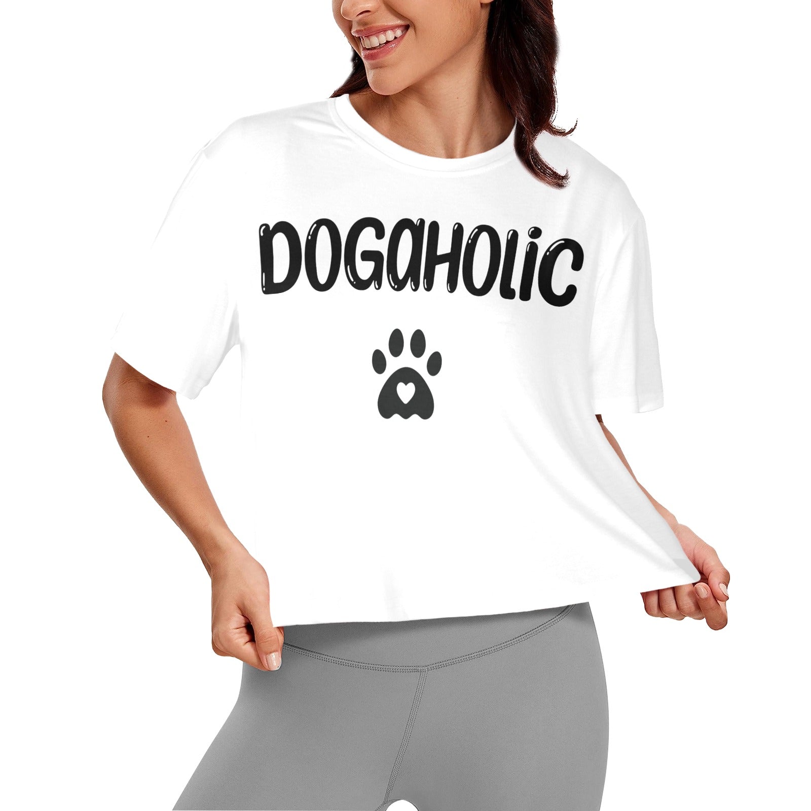 Dogaholic Cropped Shirt