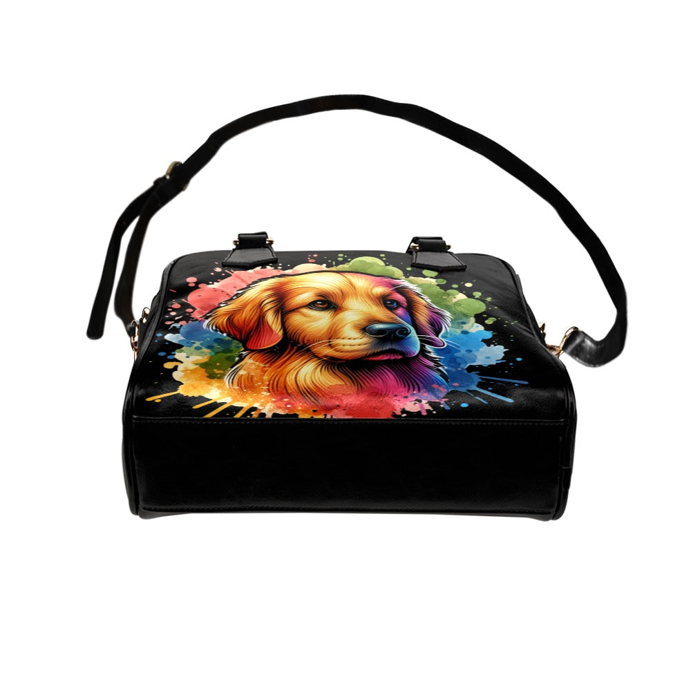 Golden Retriever Shoulder Bag - Watercolor