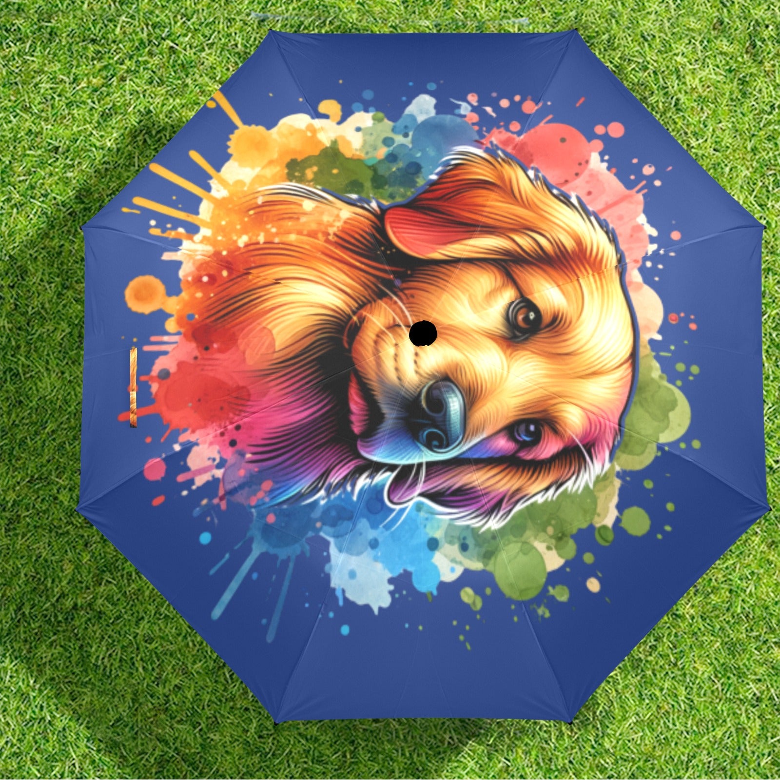 Golden Retriever Umbrella- Watercolor