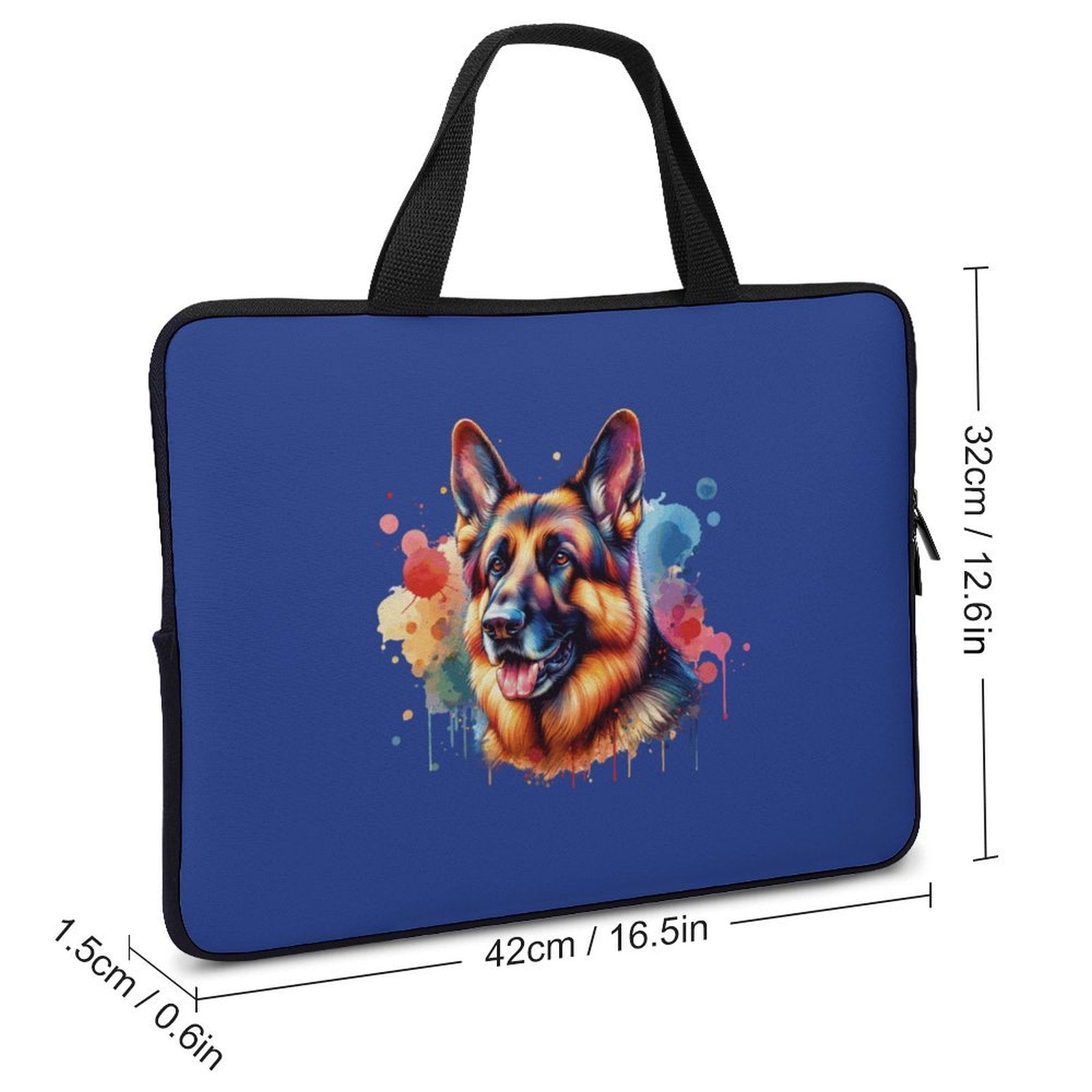 German Shepherd Laptop Sleeve (Multiple Sizes) - Watercolor