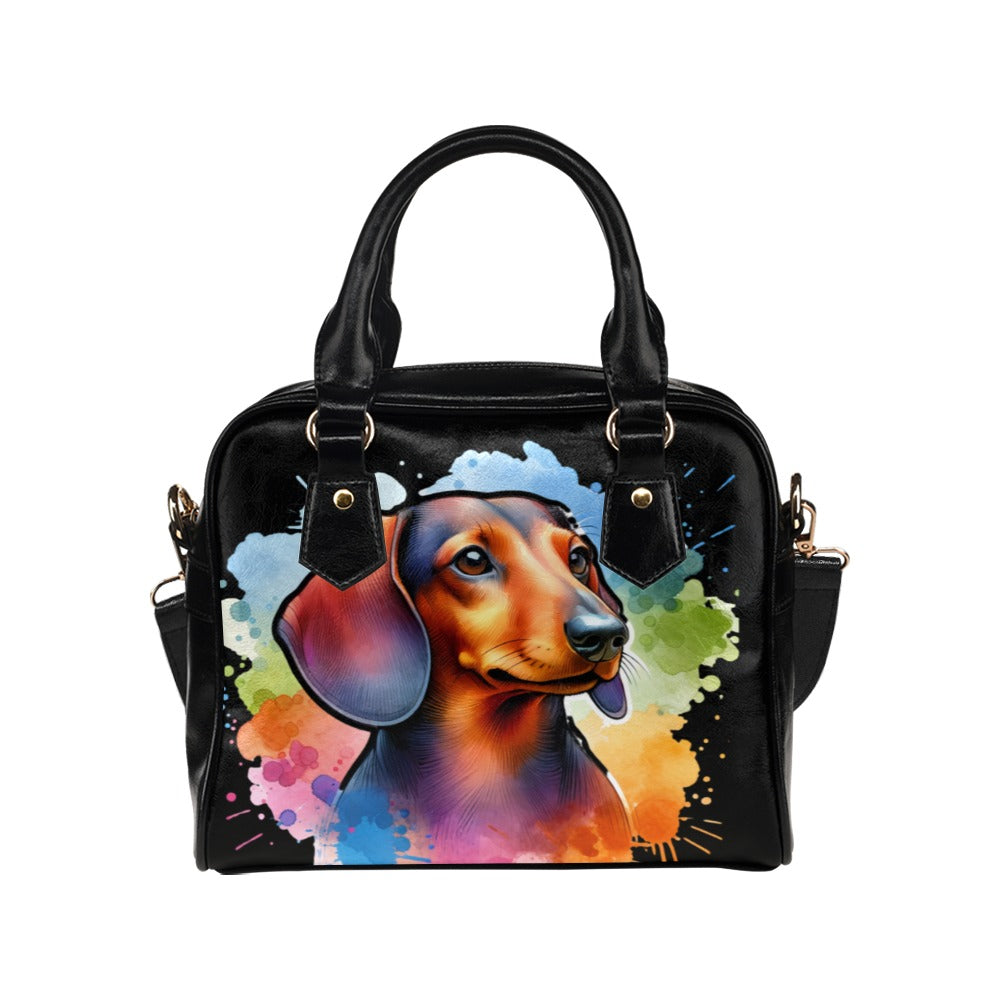 Dachshund Shoulder Bag - Watercolor