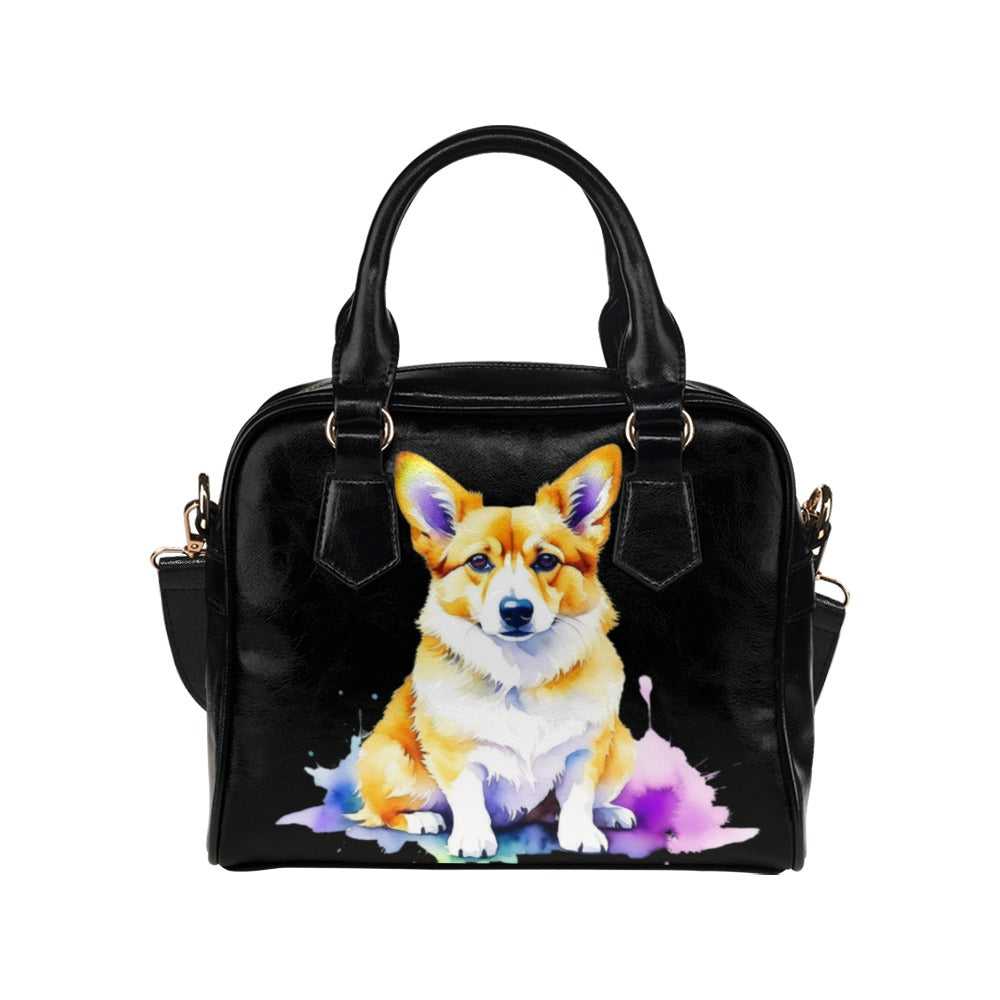 Corgi Shoulder Bag - Watercolor