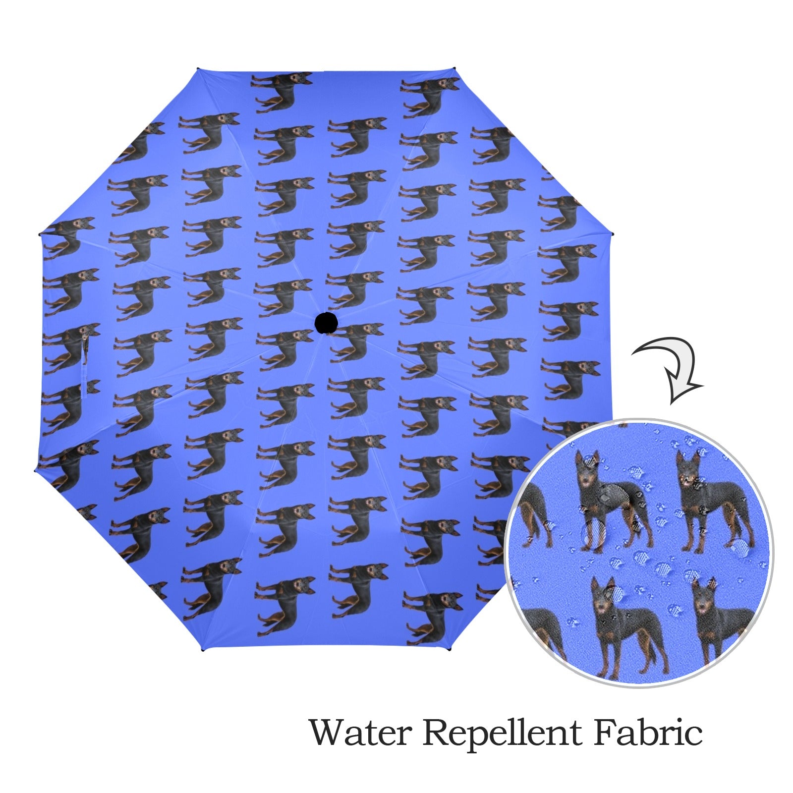 Australian Kelpie Umbrella - Blue