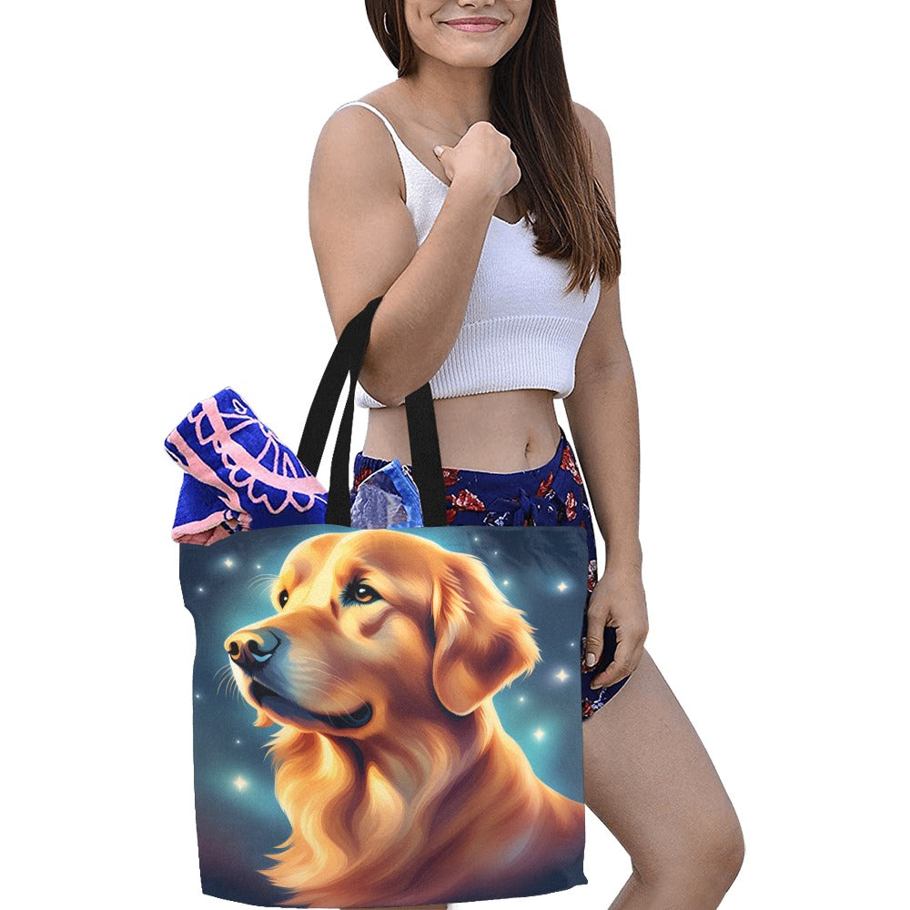 Golden Retriever Canvas Tote Bag