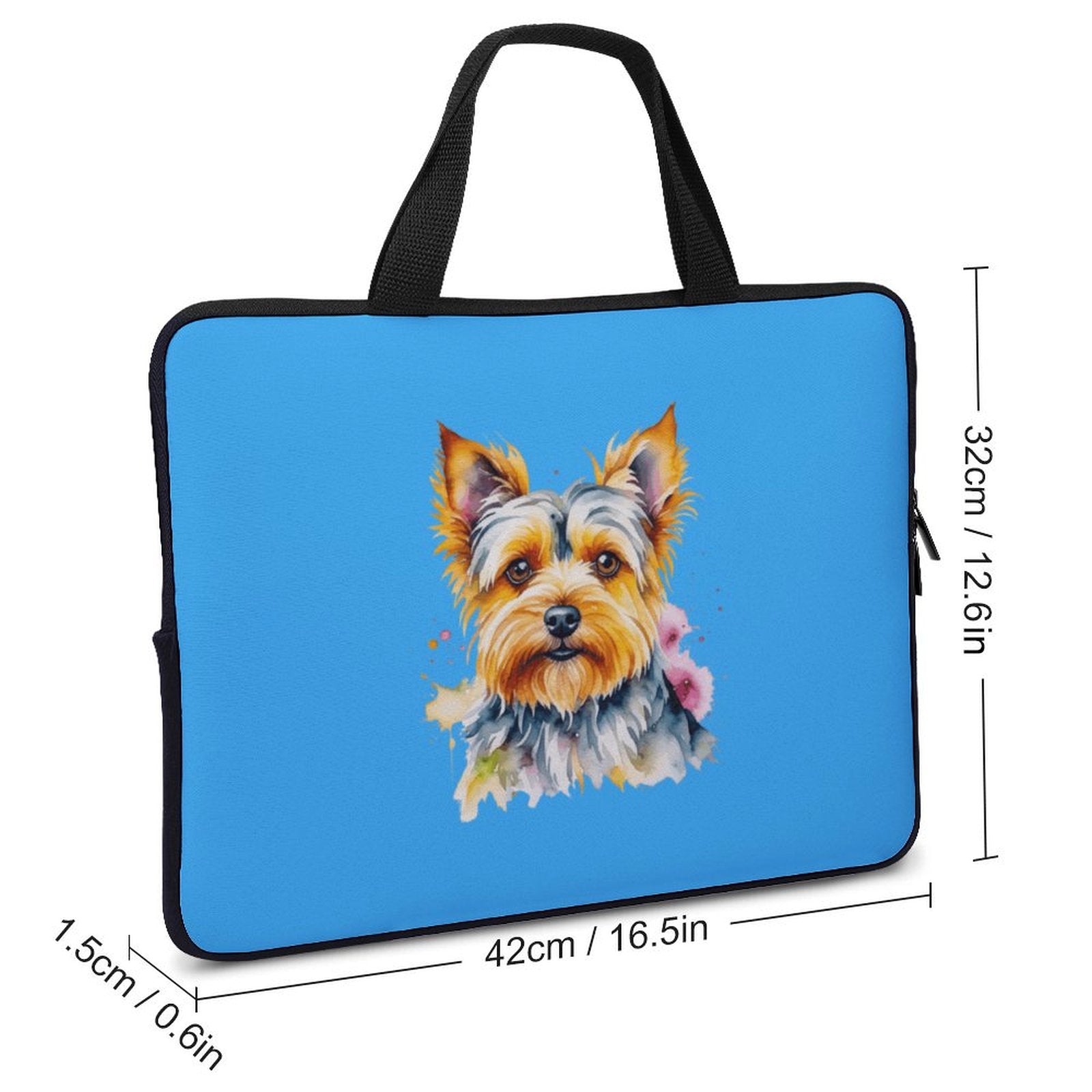 Yorkie Laptop Sleeve (Multiple Sizes) - Watercolor