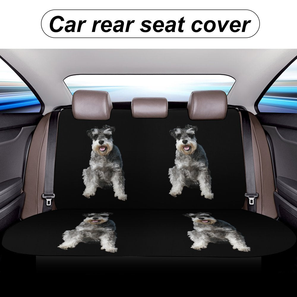 Schnauzer Rear Car Seat Cover