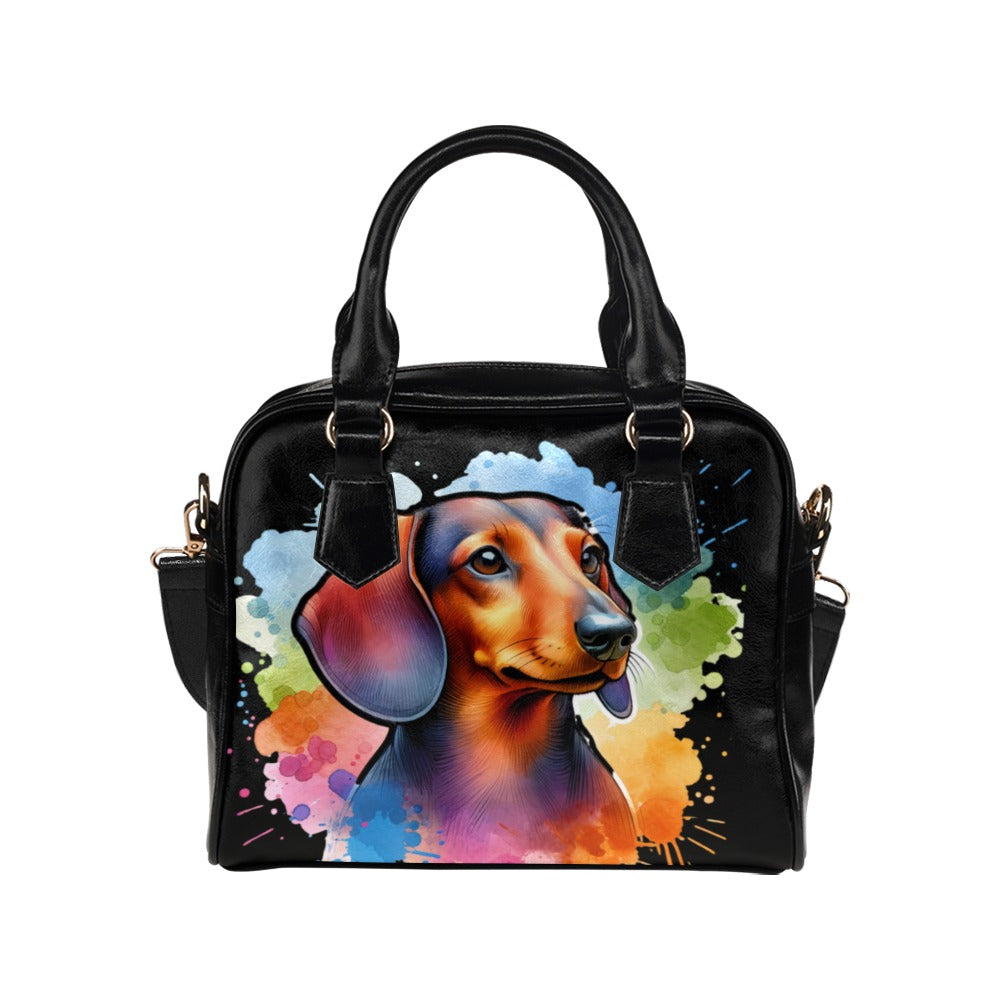 Dachshund Shoulder Bag - Watercolor