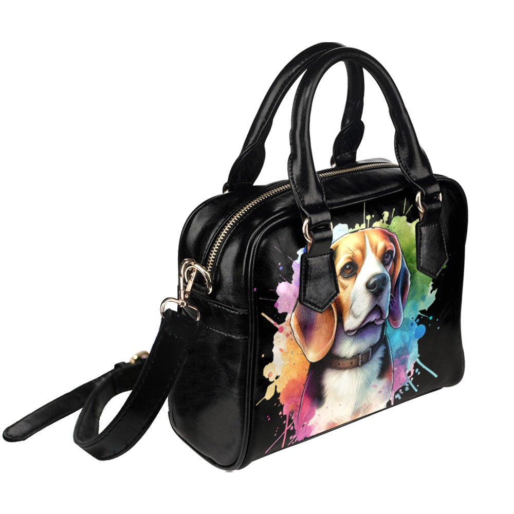 Beagle Shoulder Bag - Watercolor