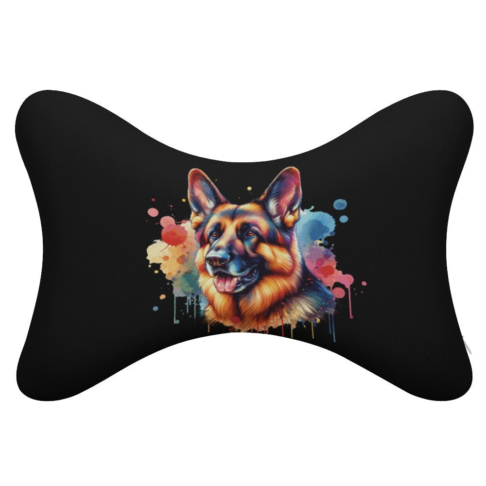 German Shepherd Car Pillows Set of 2 - Watercolor