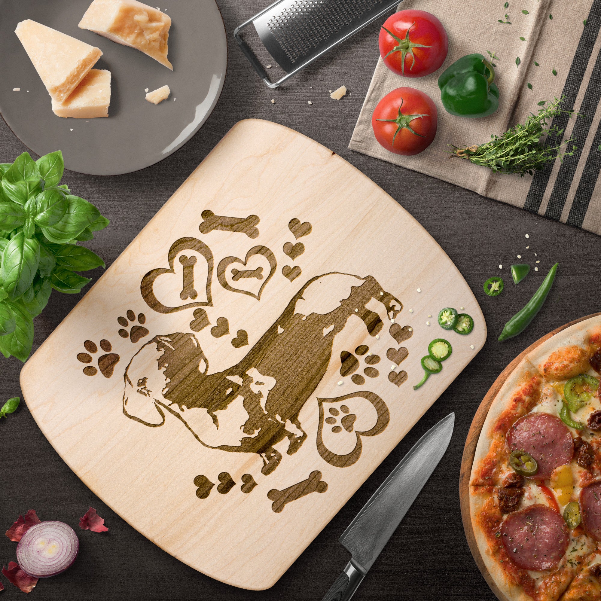 Dachshund Cutting Board - Wood