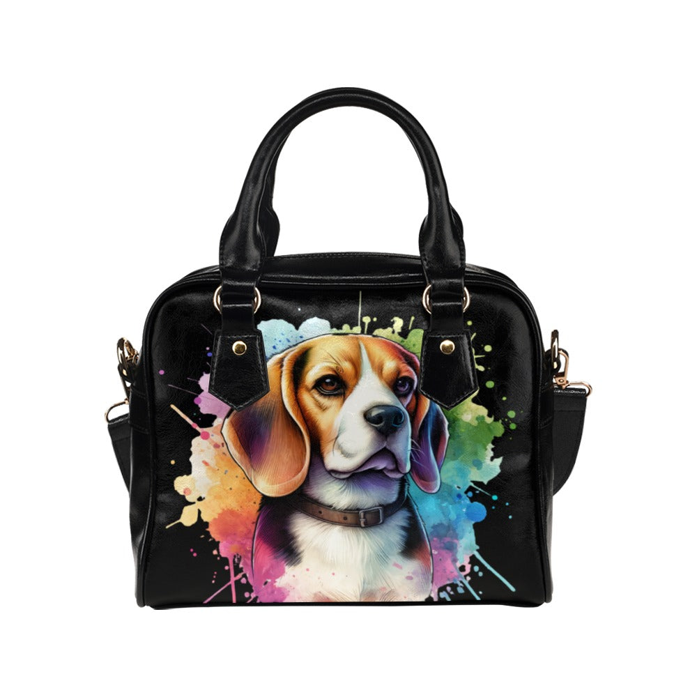 Beagle Shoulder Bag - Watercolor