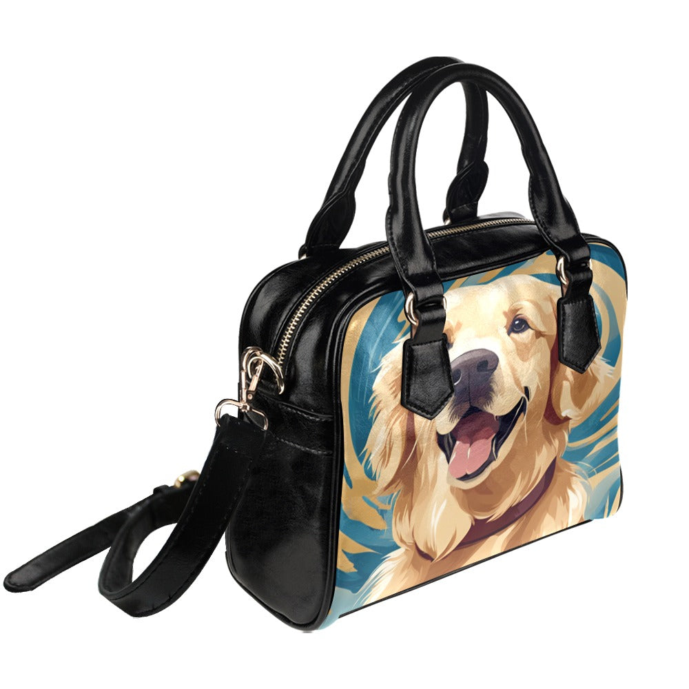 Golden Retriever Shoulder Bag - Swirl