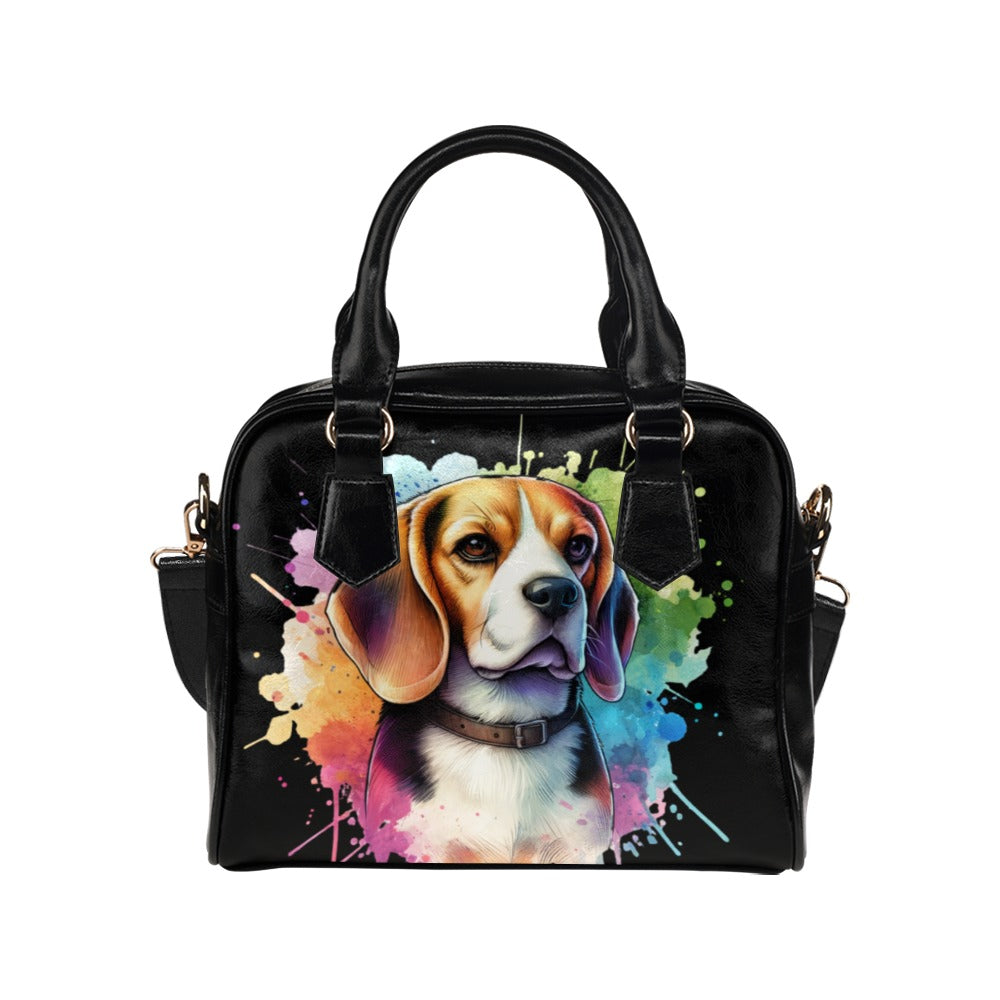 Beagle Shoulder Bag - Watercolor